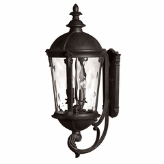 Hinkley Windsor Outdoor Large Wall Mount - Black - 1895BK