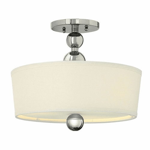 Hinkley Zelda Semi-Flush Mount - Polished Nickel - 3441PN-LED