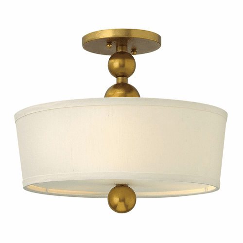 Hinkley Zelda Semi-Flush Mount - Vintage Brass - 3441VS