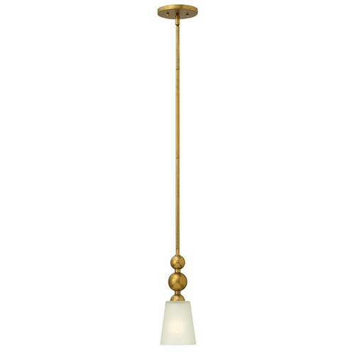 Hinkley Zelda Stem Hung Mini-Pendant - Vintage Brass - 3447VS
