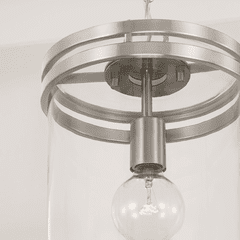 HomePlace Lighting Fuller 1-Light Pendant - 348711BN