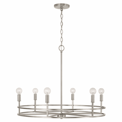 HomePlace Lighting Fuller 6-Light Chandelier - 448761BN