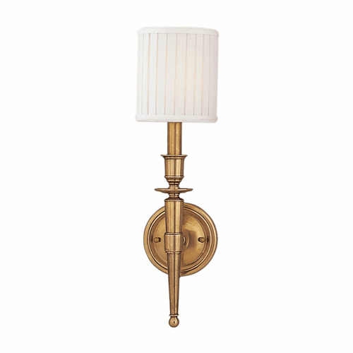Hudson Valley Abington 1-LT Wall Sconce - Aged Brass - 4901-AGB