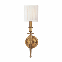 Hudson Valley Abington 1-LT Wall Sconce - Aged Brass - 4901-AGB