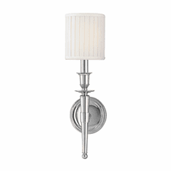 Hudson Valley Abington 1-LT Wall Sconce - Polished Nickel - 4901-PN