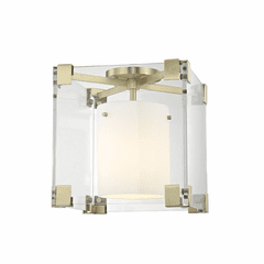 Hudson Valley Achilles 1-LT Flush Mount - Aged Brass - 4100-AGB