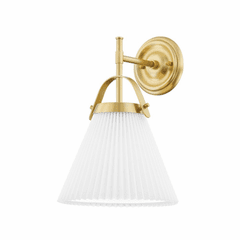 Hudson Valley Aldridge 1 Light Wall Sconce - Aged Brass - 9610-AGB