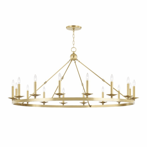 Hudson Valley Allendale 16-LT Chandelier - Aged Brass - 3216-AGB