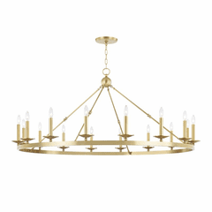 Hudson Valley Allendale 16-LT Chandelier - Aged Brass - 3216-AGB