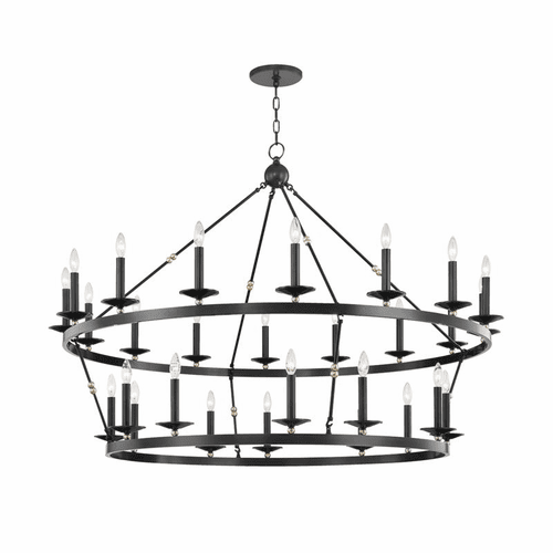 Hudson Valley Allendale 28-LT Chandelier - Aged Old Bronze - 3228-AOB