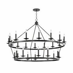 Hudson Valley Allendale 28-LT Chandelier - Aged Old Bronze - 3228-AOB