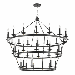 Hudson Valley Allendale 36-LT Chandelier - Aged Old Bronze - 3258-AOB