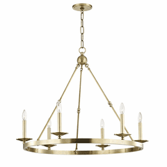 Hudson Valley Allendale 6-LT Chandelier - Aged Brass - 3206-AGB