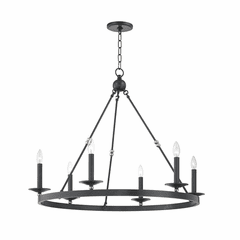 Hudson Valley Allendale 6-LT Chandelier - Aged Old Bronze - 3206-AOB