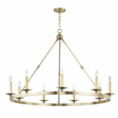 Hudson Valley Allendale 9-LT Chandelier - Aged Brass - 3209-AGB