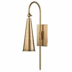 Hudson Valley Alva 1-LT Wall Sconce - Aged Brass - 1300-AGB