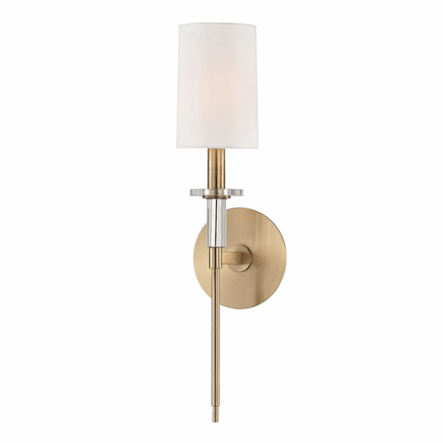 Hudson Valley Amherst 1-LT Wall Sconce - Aged Brass - 8511-AGB
