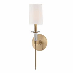 Hudson Valley Amherst 1-LT Wall Sconce - Aged Brass - 8511-AGB