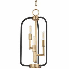 Hudson Valley Angler 3-LT Chandelier - Aged Brass - 8313-AGB