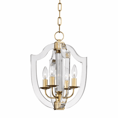 Hudson Valley Arietta 4-LT Pendant - Aged Brass - 6512-AGB