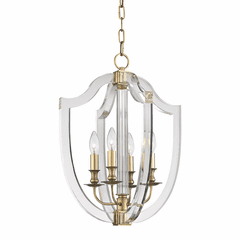 Hudson Valley Arietta 4-LT Pendant - Aged Brass - 6516-AGB Hudson Valley Arietta 4-LT Pendant - Aged Brass - 6516-AGB