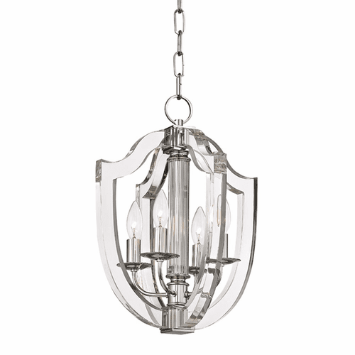 Hudson Valley Arietta 4-LT Pendant - Polished Nickel - 6512-PN