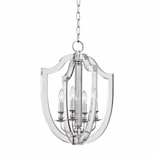 Hudson Valley Arietta 4-LT Pendant - Polished Nickel - 6516-PN