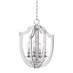 Hudson Valley Arietta 4-LT Pendant - Polished Nickel - 6516-PN Hudson Valley Arietta 4-LT Pendant - Polished Nickel - 6516-PN