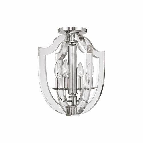 Hudson Valley Arietta 4-LT Semi Flush - Polished Nickel - 6500-PN