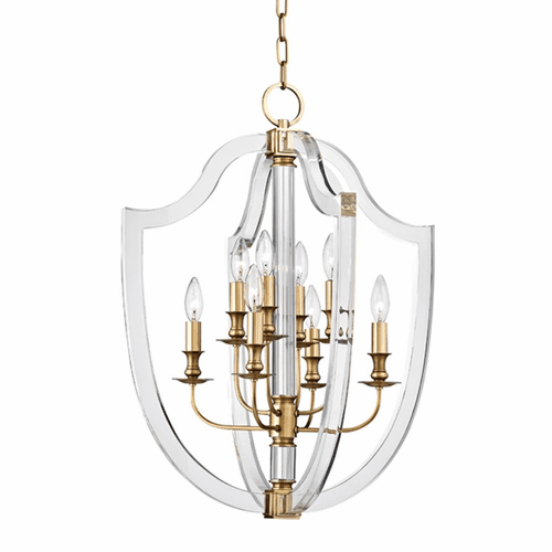 Hudson Valley Arietta 8-LT Pendant - Aged Brass - 6520-AGB