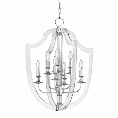 Hudson Valley Arietta 8-LT Pendant - Polished Nickel - 6520-PN