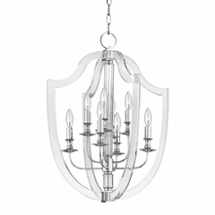 Hudson Valley Arietta 8-LT Pendant - Polished Nickel - 6520-PN