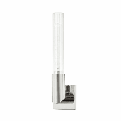 Hudson Valley Asher 1-LT Wall Sconce - Polished Nickel - 1201-PN