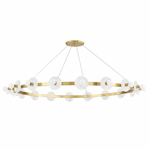 Hudson Valley Austen 18 Light Chandelier - Aged Brass - 4258-AGB