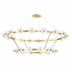 Hudson Valley Austen 30 Light Chandelier - Aged Brass - 4262-AGB