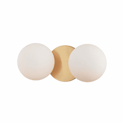 Hudson Valley Baird 2-LT Bath Light Bracket - Aged Brass - 9082-AGB