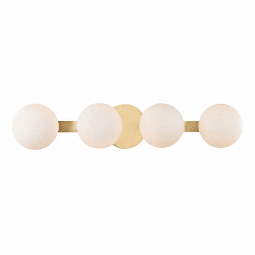 Hudson Valley Baird 4-LT Bath Light Bracket - Aged Brass - 9084-AGB