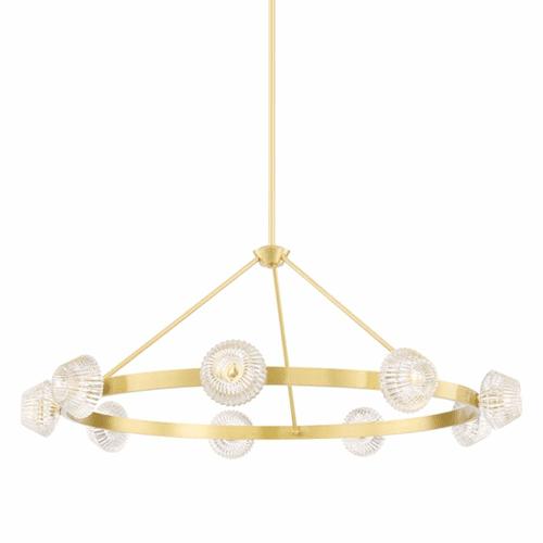 Hudson Valley Barclay 9 Light Chandelier - Aged Brass - 6150-AGB