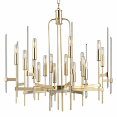 Hudson Valley Bari 16-LT Chandelier - Aged Brass - 9916-AGB