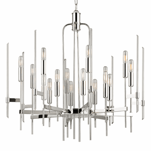 Hudson Valley Bari 16-LT Chandelier - Polished Nickel - 9916-PN