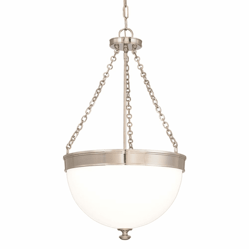 Hudson Valley Barrington 3-LT Pendant - Polished Nickel - 324-PN