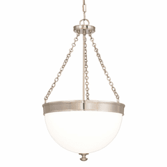 Hudson Valley Barrington 3-LT Pendant - Polished Nickel - 324-PN