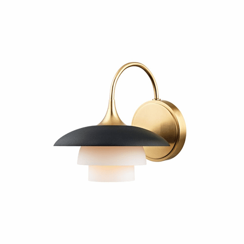 Hudson Valley Barron 1-LT Wall Sconce - Aged Brass - 1011-AGB