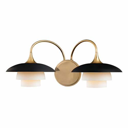 Hudson Valley Barron 2-LT Wall Sconce - Aged Brass - 1012-AGB