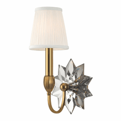 Hudson Valley Barton 1-LT Wall Sconce - Aged Brass - 3211-AGB