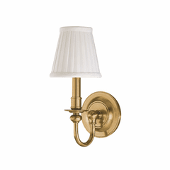 Hudson Valley Beekman 1-LT Wall Sconce - Aged Brass - 1901-AGB