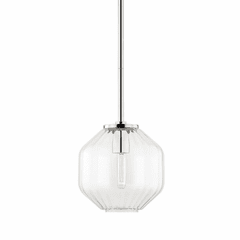 Hudson Valley Bennett 1 Light A Pendant - Polished Nickel - 1509-PN