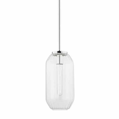 Hudson Valley Bennett 1 Light B Pendant - Polished Nickel - 1508-PN