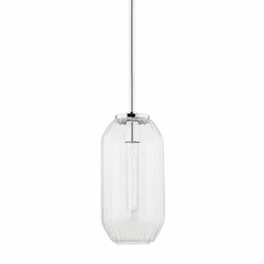 Hudson Valley Bennett 1 Light B Pendant - Polished Nickel - 1508-PN