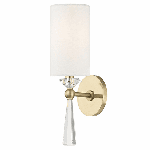 Hudson Valley Birch 1-LT Wall Sconce - Aged Brass - 9951-AGB